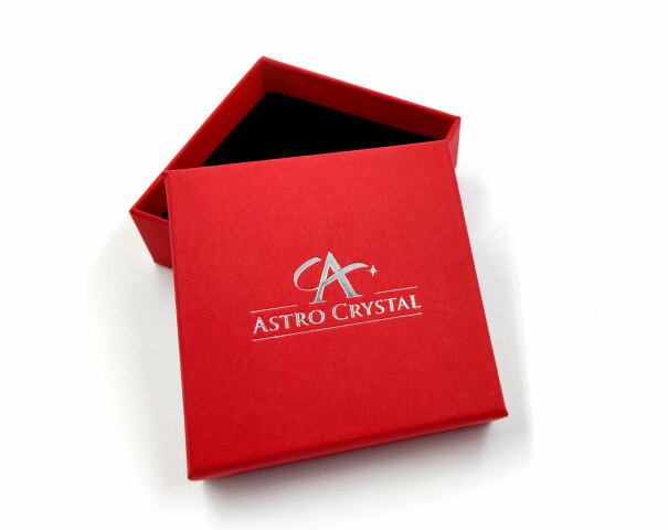 Piros díszdoboz ezüst AstroCrystal logóval